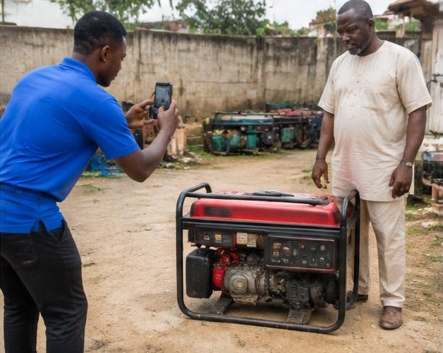 Help sell your generator illustrated by people carrying out the activity in Nigeria
